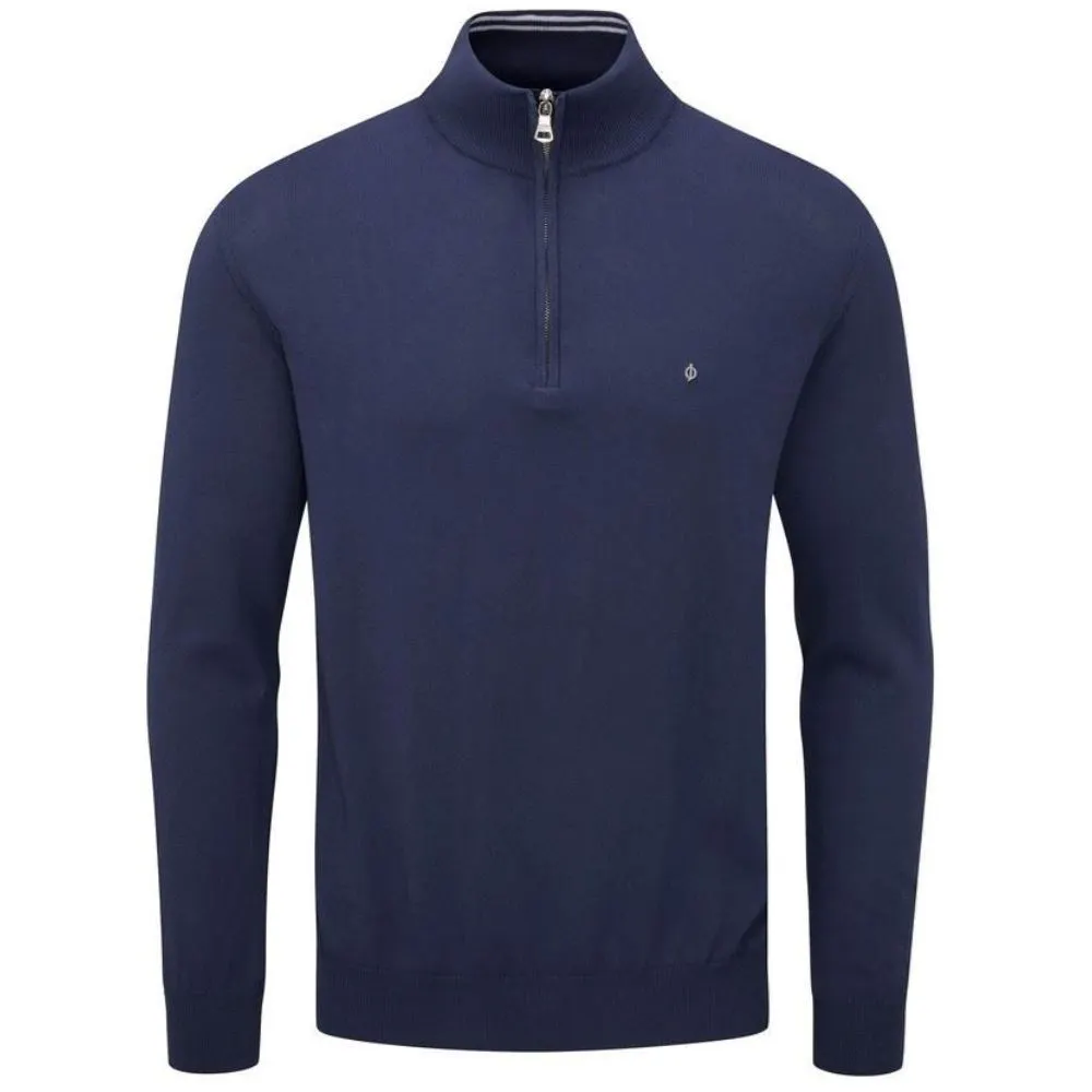 Oscar Jacobson Men's Waldorf Pin 1/2-Zip Golf Sweater 3 Oscar Jacobson Men's Waldorf Pin 1/2-Zip Golf Sweater - Image 3