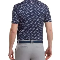 FootJoy Men's Leaping Dolphins Print Lisle Golf Polo Shirt -Clothing Shop 0074795 footjoy mens leaping dolphins print lisle golf polo shirt