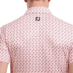 FootJoy Men's Leaping Dolphins Print Lisle Golf Polo Shirt -Clothing Shop 0074806 footjoy mens leaping dolphins print lisle golf polo shirt