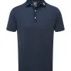 FootJoy Men's Diamond Dot Print Lisle Golf Polo Shirt