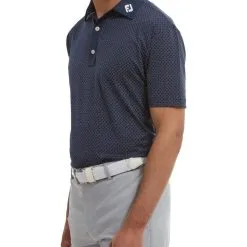 FootJoy Men's Diamond Dot Print Lisle Golf Polo Shirt -Clothing Shop 0074818 footjoy mens diamond dot print lisle golf polo shirt