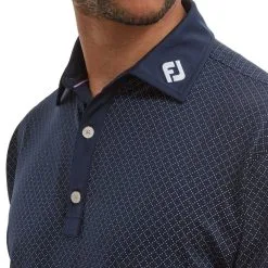 FootJoy Men's Diamond Dot Print Lisle Golf Polo Shirt -Clothing Shop 0074824 footjoy mens diamond dot print lisle golf polo shirt