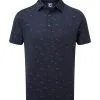 FootJoy Men's School Of Fish Print Lisle Golf Polo Shirt