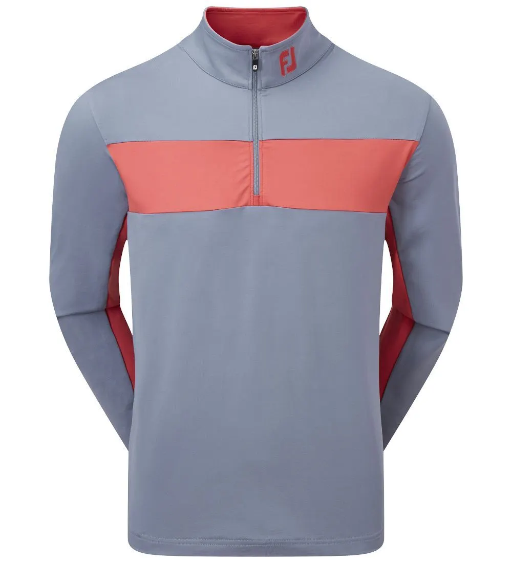 FootJoy Men's Engineered Chest Stripe Chill-Out Golf Midlayer 1 FootJoy Men's Engineered Chest Stripe Chill-Out Golf Midlayer