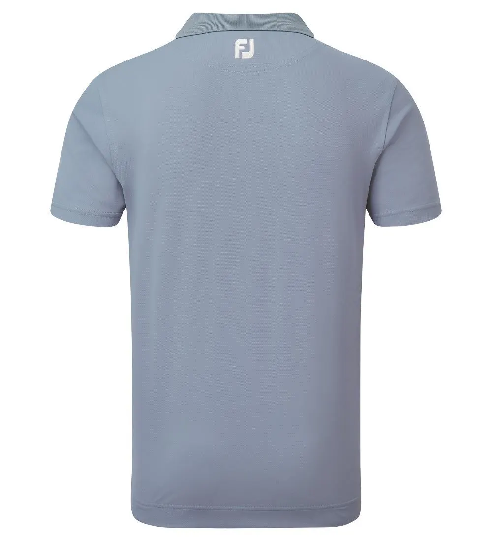 FootJoy Men's Solid Stripe Placket Pique Golf Polo Shirt 6 FootJoy Men's Solid Stripe Placket Pique Golf Polo Shirt - Image 6