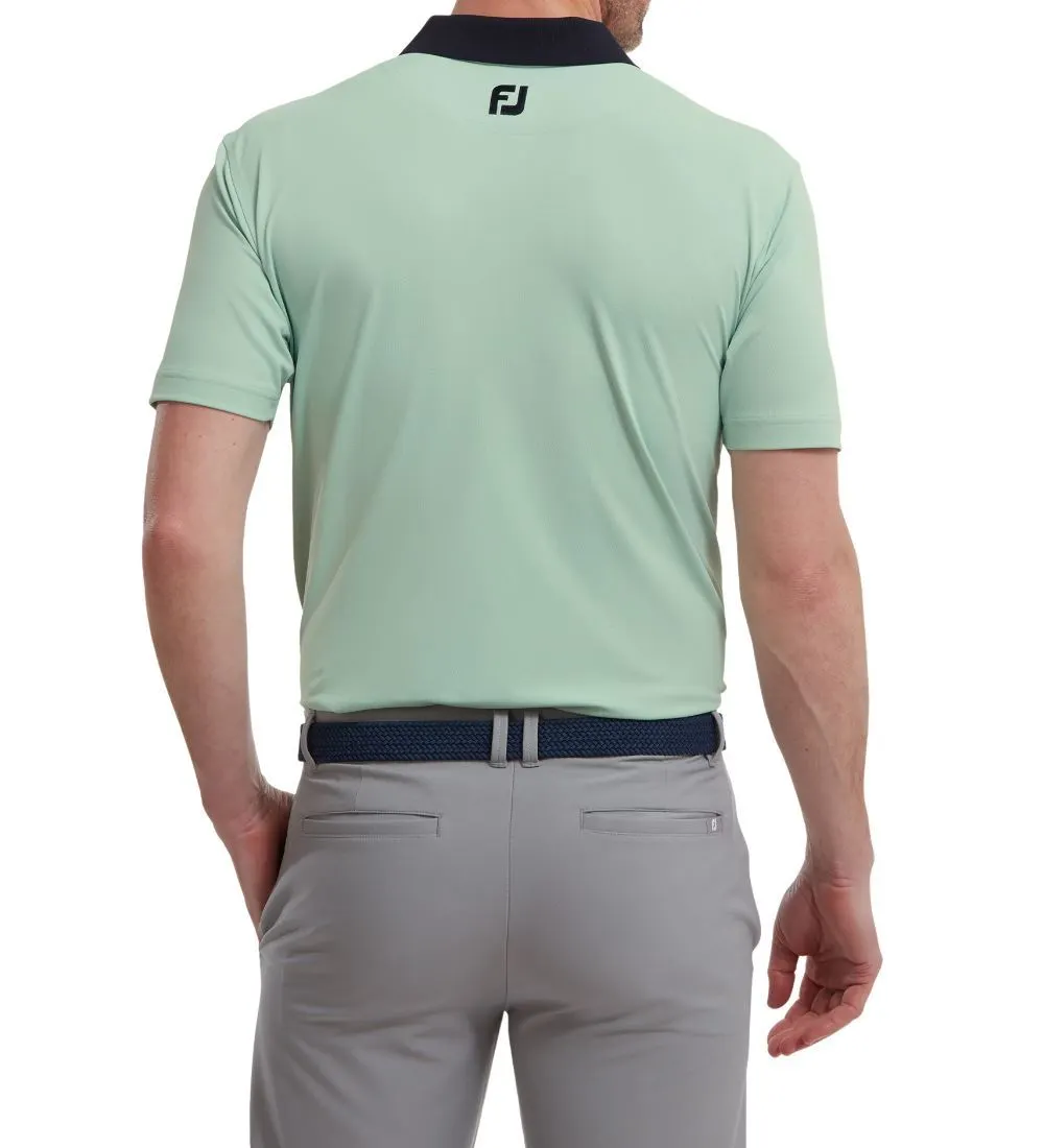 FootJoy Men's Solid Stripe Placket Pique Golf Polo Shirt 10 FootJoy Men's Solid Stripe Placket Pique Golf Polo Shirt - Image 10