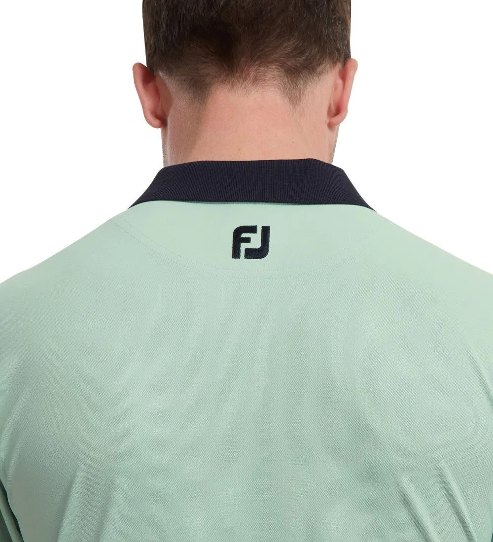 FootJoy Men's Solid Stripe Placket Pique Golf Polo Shirt 13 FootJoy Men's Solid Stripe Placket Pique Golf Polo Shirt - Image 13
