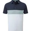 FootJoy Men's Colour Block Pique Golf Polo Shirt