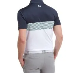 FootJoy Men's Colour Block Pique Golf Polo Shirt -Clothing Shop 0075013 footjoy mens colour block pique golf polo shirt