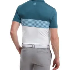 FootJoy Men's Colour Block Pique Golf Polo Shirt -Clothing Shop 0075015 footjoy mens colour block pique golf polo shirt