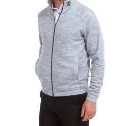 FootJoy Men's Space Dye Full-Zip Golf Midlayer -Clothing Shop 0075093 footjoy mens space dye full zip golf midlayer