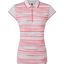 FootJoy Ladies Cap Sleeve Colour Block Golf Polo Shirt