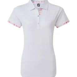 FootJoy Ladies Watercolour Trim Pique Golf Polo Shirt 16 FootJoy Ladies Watercolour Trim Pique Golf Polo Shirt -Clothing Shop 0075220 footjoy ladies watercolour trim pique golf polo shirt