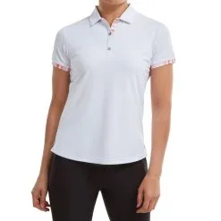 FootJoy Ladies Watercolour Trim Pique Golf Polo Shirt 15 FootJoy Ladies Watercolour Trim Pique Golf Polo Shirt -Clothing Shop 0075224 footjoy ladies watercolour trim pique golf polo shirt