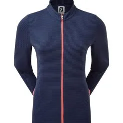 FootJoy Ladies Jersey Tonal Stripe Golf Midlayer