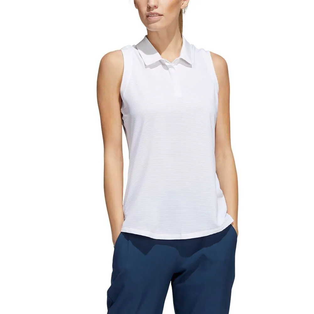 Adidas Ladies Primeblue Sleeveless Golf Polo Shirt 2 Adidas Ladies Primeblue Sleeveless Golf Polo Shirt - Image 2