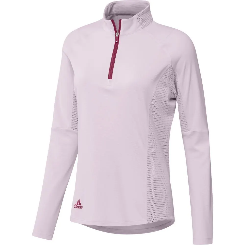 Adidas Ladies HEAT.RDY 1/4-Zip Golf Pullover 3 Adidas Ladies HEAT.RDY 1/4-Zip Golf Pullover - Image 3