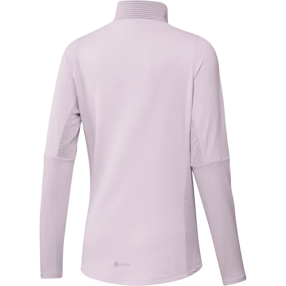 Adidas Ladies HEAT.RDY 1/4-Zip Golf Pullover 4 Adidas Ladies HEAT.RDY 1/4-Zip Golf Pullover - Image 4