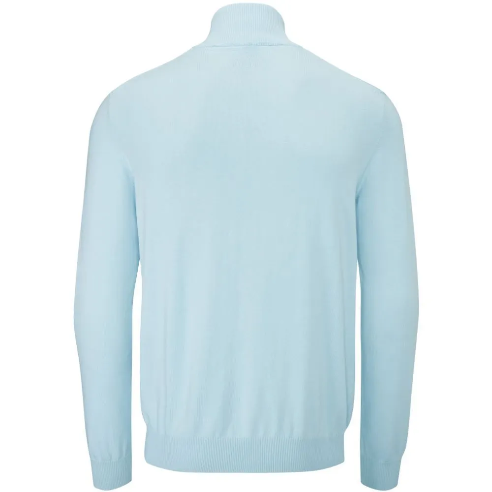 Oscar Jacobson Men's Waldorf Pin 1/2-Zip Golf Sweater 2 Oscar Jacobson Men's Waldorf Pin 1/2-Zip Golf Sweater - Image 2