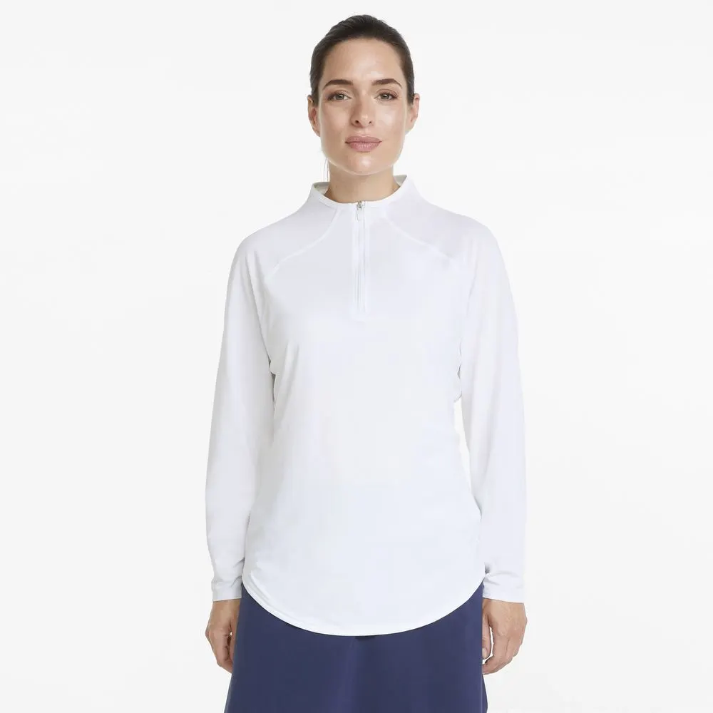 Puma Ladies Shine 1/4-Zip Golf Midlayer 6 Puma Ladies Shine 1/4-Zip Golf Midlayer - Image 6