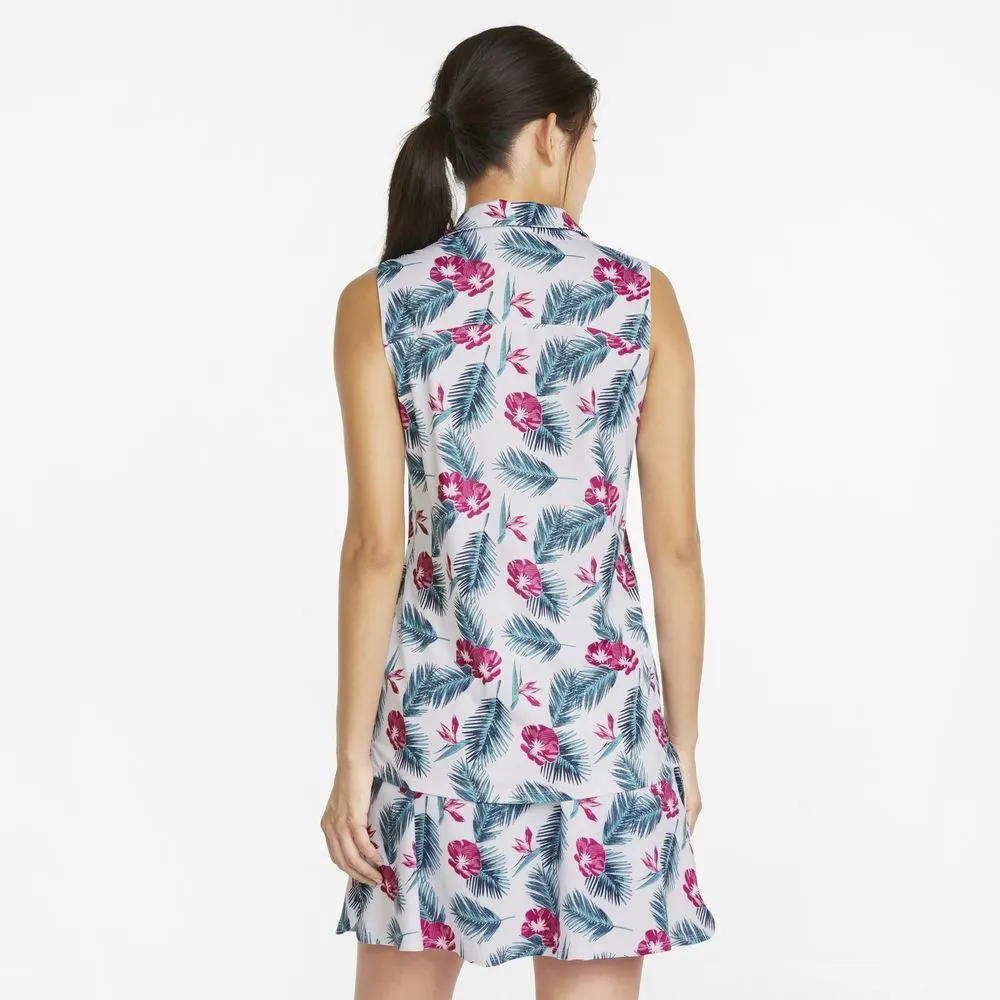 Puma Ladies Cloudspun Paradise Sleeveless Golf Polo Shirt 3 Puma Ladies Cloudspun Paradise Sleeveless Golf Polo Shirt - Image 3