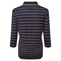 FootJoy Ladies 3/4 Sleeve Pinstripe Pique Golf Polo Shirt -Clothing Shop 0078873 footjoy ladies 34 sleeve pinstripe pique golf polo shirt