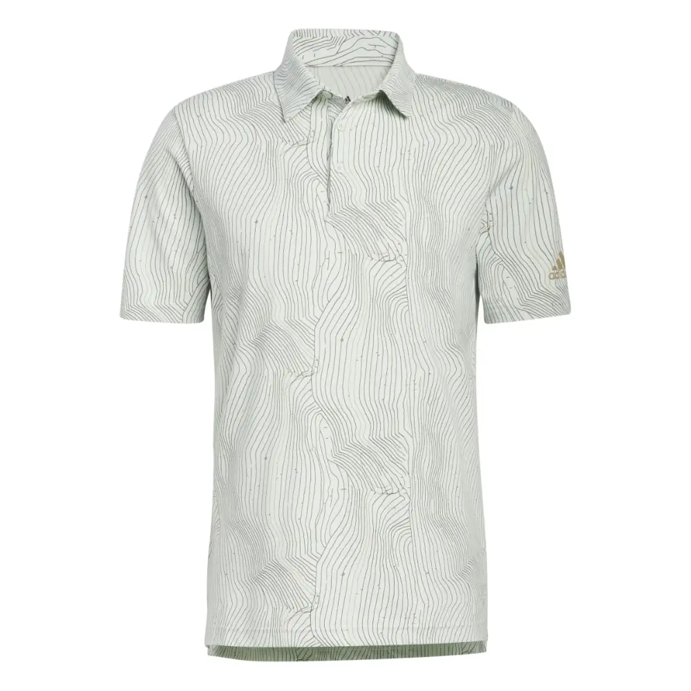 Adidas Men's Course Map Golf Polo Shirt 1 Adidas Men's Course Map Golf Polo Shirt