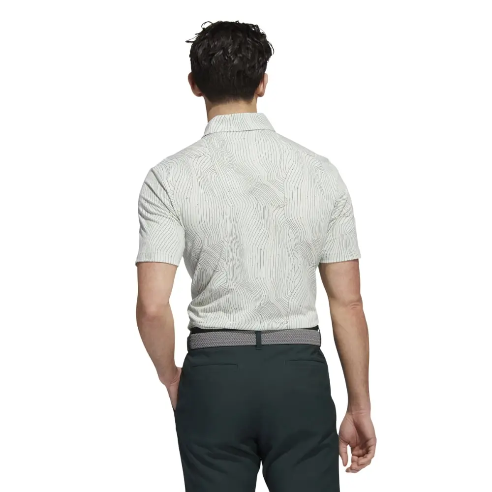 Adidas Men's Course Map Golf Polo Shirt 3 Adidas Men's Course Map Golf Polo Shirt - Image 3