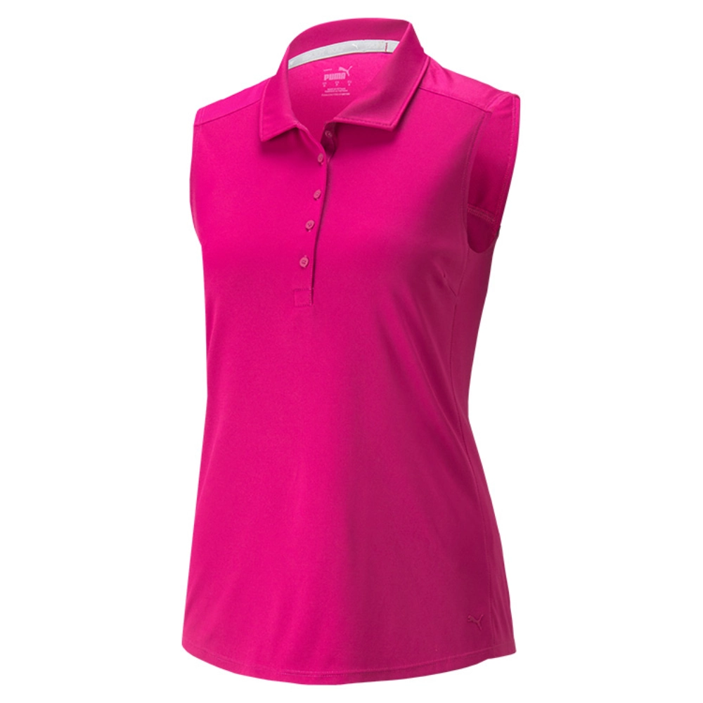 Puma Ladies Gamer Sleeveless Golf Polo Shirt 1 Puma Ladies Gamer Sleeveless Golf Polo Shirt