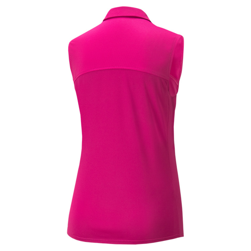 Puma Ladies Gamer Sleeveless Golf Polo Shirt 2 Puma Ladies Gamer Sleeveless Golf Polo Shirt - Image 2