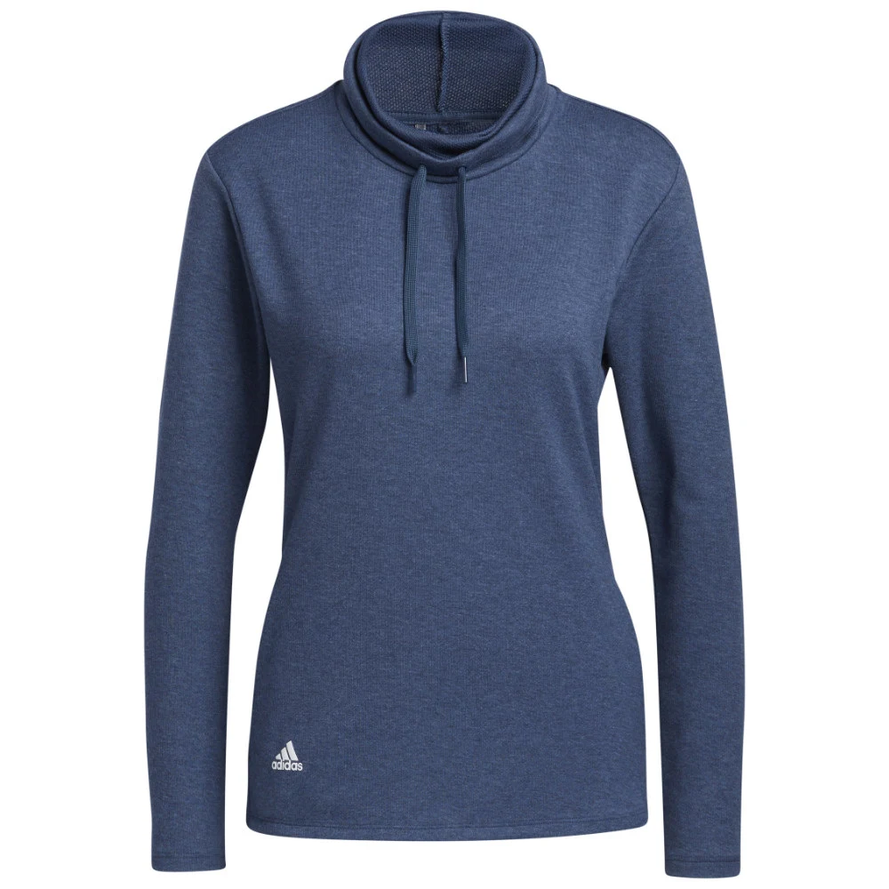 Adidas Ladies Melange High Mock Golf Pullover 1 Adidas Ladies Melange High Mock Golf Pullover