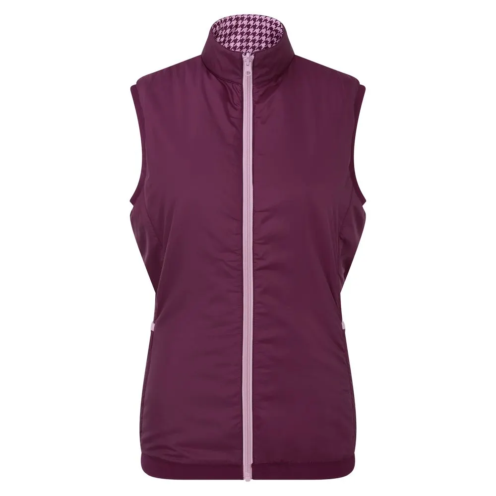 FootJoy Ladies Reversible Houndstooth Golf Vest 1 FootJoy Ladies Reversible Houndstooth Golf Vest