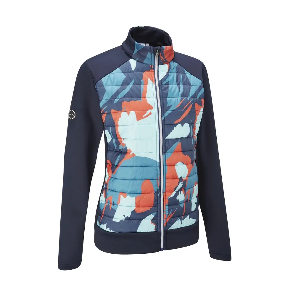 PING Apparel PING Ladies Pip Printed Hybrid Golf Jacket 3 PING Apparel PING Ladies Pip Printed Hybrid Golf Jacket - Image 3