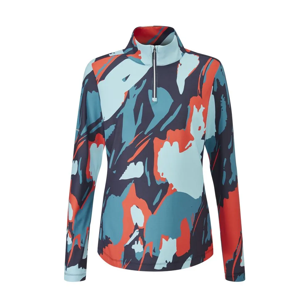 PING Apparel PING Ladies Lois Long Sleeve 1/4-Zip Golf Polo Shirt 4 PING Apparel PING Ladies Lois Long Sleeve 1/4-Zip Golf Polo Shirt - Image 4