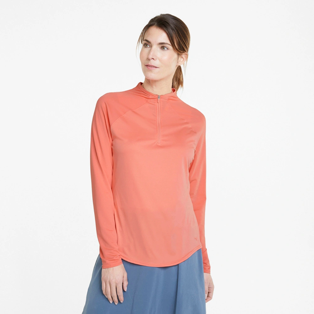 Puma Ladies Shine 1/4-Zip Golf Midlayer 3 Puma Ladies Shine 1/4-Zip Golf Midlayer - Image 3